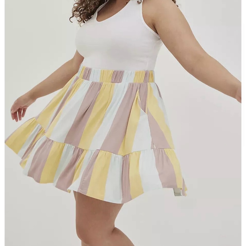 Torrid skirt Super Soft Multi stripe pockets Sz 2X NWT